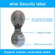 Adhesive Waterproof Wine Label Stickers Anti Counterfeiting Glossy