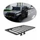 Electrophoresis and Powder Coated Flat Luggage Carrier Roof Racks for Jeep Wrangler JK