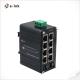 Mini Industrial Managed 8-Port 10/100/1000T 802.3at PoE + 2-Port 100/1000X SFP Ethernet Switch