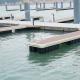 Rubber Fender Aluminum Floating Dock Floating Pontoon Dock For Jetty / Marine Boating
