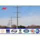 23M Class A Galvanized Electrical Power Pole For 132KV Transmission Distribution with 6mm thickness