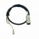 Metal Plastic Power Cable Assembly Waterproof Circular M12 Connector Wire Harness 040