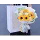 ODM Artificial Faux Sunflower Bouquet Arrangements For Bridal Valentine'S Day