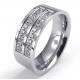 Tagor Jewelry Super Fashion 316L Stainless Steel Casting Rings Collection PXR050