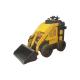 Yellow Mini Skid Steer Loader With 4 In 1 Bucket Wenyang Machinery WY280