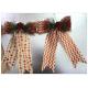 Ribbon Bow Present Wrapping Accessories Merry Christmas Tree Decoration Classical Linen