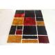 Vivid Color Shining Colors Combination Polyester Silk Shaggy Carpet and Rug