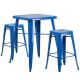 YLX-1110 Steel Square Table with Square Chairs for Restaurant