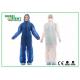 Type 5 6 Waterproof Disposable Microporous Coverall With Hood