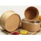 Brown Kraft Paper Container Take Away Food Boxes and disposable ice cream cups