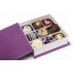 16pcs chocolate packaging box with dividers  Chocolate candy gift box with ribbon