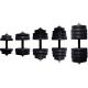 export quality  black cement dumbbell set for weight training