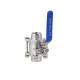 EXW Term Industrial Stainless Steel Weld 3PC Ball Valve with Handle Water Media Term