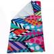 luxury 100% cotton digital print stripe beach towel famous designer logo brand