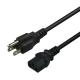 6 Foot UL Approved Power Cord USA Black AC 3 Prong Computer Cable