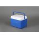Portable 8 Liter Blue Plastic Ice Cooler Box