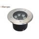 6pcs 1w 6w Led Underground Lamp Stainless Steel Face Ip67 With Round Shape