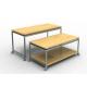 Recyclable Display Nesting Tables Wooden , Mobile Space Saving Boutique Display Table