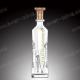 Aluminium Label Transparent 500ml Custom Glass Bottles