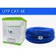 Single Ethernet LAN Cable For Network Outside Cat6 4pr 23Awg 0.56mm Utp Bare Copper