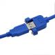 Extension Cable With Ears Blue PVC 2m 3m Usb 3.0 Male To Female