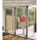 Low-e glass gray color aluminium folding glass door bi-fold door,bi fold door design exterior patio doors