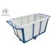 500kg Heavy Duty Plastic Laundry Trolley On Wheels For Textile Industrial LLDPE