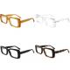 Square Small Acetate Fiber Frame Glasses Men Women Optical Resin Ac Lens