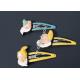 Small children baby beautiful hairpins with pvc silicone cartoon figures cute hair decoration pins custom