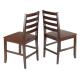 Hardwood Frame Natural Wood Dining Chairs , High Back Wooden Dining Chairs Black