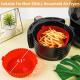 Safe Food Grade High Temperature Resistant Air Fryer Silicone Pot Safe In Dishwasher