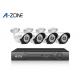 2MP 4 Channel IP CCTV Camera Kits , Metal Bullet Hd Ip Nvr Security System