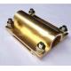 Ground Tape to Cable Cross Square Clamp, Copper material, Good electric