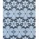 Nylon Spandex Elastic Blue Floral Lace Fabric Trim For Lady Garment