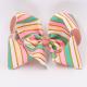 Baby Girls Use Glitter Hair Ribbon Stripe Patterned Double Face Style