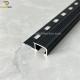 Aluminum Edge Anti Slip Stairs Matt Black Ceramic Tile Trim Pieces Bullnose Tile