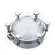 0.5Bar Stainless Steel Manhole Cover Pressure Round Manway Tank Door For Wine - Processing