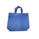 Blue Color Non Woven Shopping Bag Tote Style With Two Handles Heat Sealed