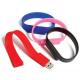 customizable silicone custom USB 2.0 wristbands wholesale 128MB - 32GB with printed logo