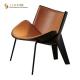 Classic Creative Modern Leisure Chair 66cm Height PU Leather Single Sofa