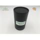 Custom Printed Black Color Cardboard Cylinder Tubes , Deodorant Paper Tube Packaging