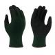 15 Gauge Black Seamless Liner Nitrile Palm Coated Gloves For Automotive Repair Shop