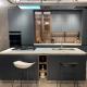High End Modern 304 Stainless Steel Kitchen Cabinet Furniture Eased Edge