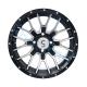 Exclusive 14 Inch Golf Cart Wheels Machined/ Glossy Black ET-25 Sample Service