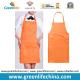 Hot sale plain orange kitchen cooking apron custom logo available cheap factory price
