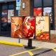 Outdoor 65'' High Refresh Rate Wireless Digital Window Display with Wide Panel Size