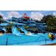 Outdoor Water Park Swimming Pool Fiberglass Slide 5m Height