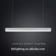 DALI 0-10V Dimming LED Linear Lighting Aluminum Alloy Lamp Body Available