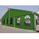 Aluminum 15 x 35 Green Color Military Temporary Aircraft Hangar Portable With Sandwich Walling For Sale