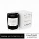 Light black jar scented soy wax candle with white folding box